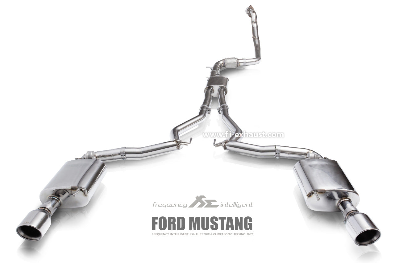 Fi EXHAUST Valvetronic Exhaust System для Ford Mustang MK6 2.3T EcoBoost Dual Tips
