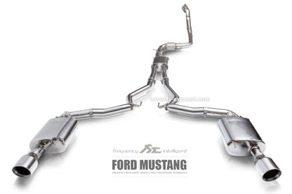 Fi EXHAUST Valvetronic Exhaust System для Ford Mustang MK6 2.3T EcoBoost Dual Tips